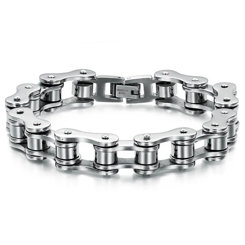 High Quatity Women Men's Bike Chain Bracelet Color Gold Stainless Steel Link Bicycle Bike Chain Bracelets Jewelry 17/19/21cm
High Quatity Women Men's Bike Chain Bracelet Color Gold Stainless Steel Link Bicycle Bike Chain Bracelets Jewelry 17/19/21cm