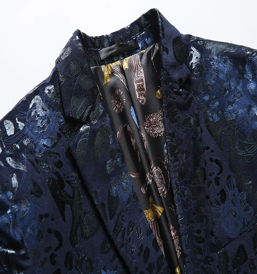 2019 luxury men's printed casual blazer men's single buckle party fashion trend dance wild single West M-5XL
2019 luxury men's printed casual blazer men's single buckle party fashion trend dance wild single West M-5XL