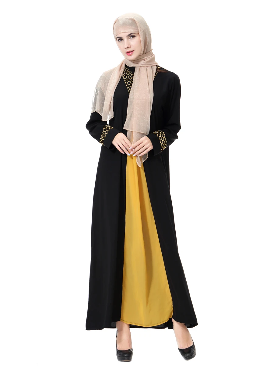 Muslim abaya dubai for women, Middle East Apparel Arab Ladies robe Collar Embroidered Arab dresses Islam dress sleeve kaftan
Muslim abaya dubai for women, Middle East Apparel Arab Ladies robe Collar Embroidered Arab dresses Islam dress sleeve kaftan