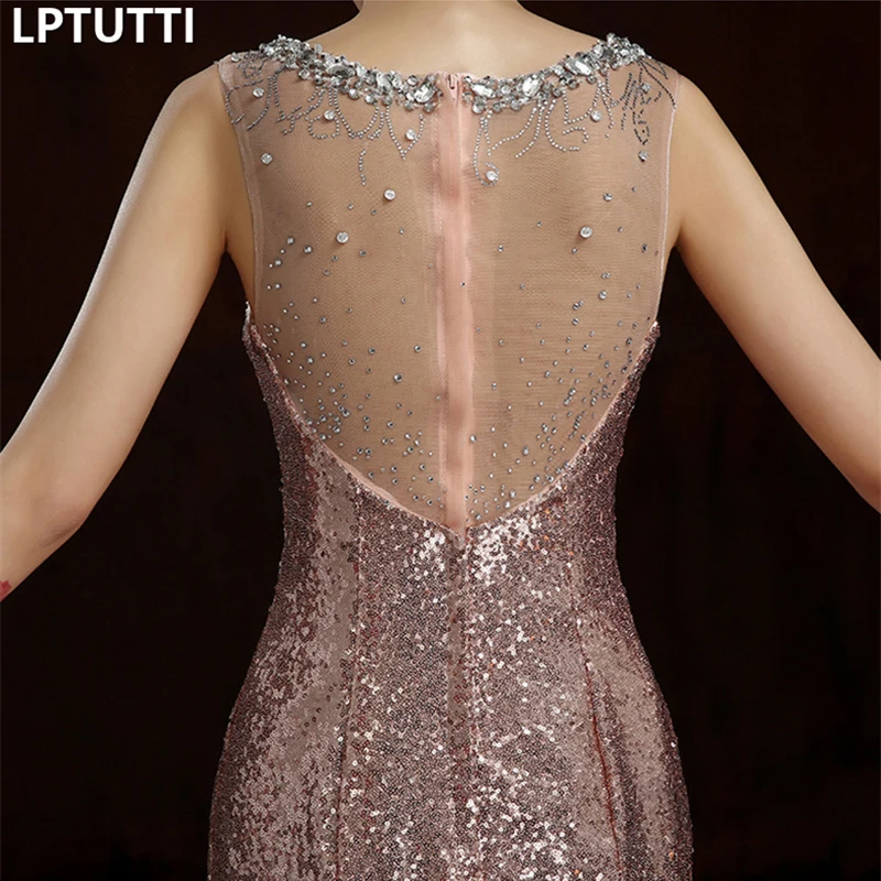 LPTUTTI Crystal Sequin Gratuating New For Women Elegant Date Ceremony Party Prom Gown Formal Gala Luxury Long Evening Dresses
LPTUTTI Crystal Sequin Gratuating New For Women Elegant Date Ceremony Party Prom Gown Formal Gala Luxury Long Evening Dresses