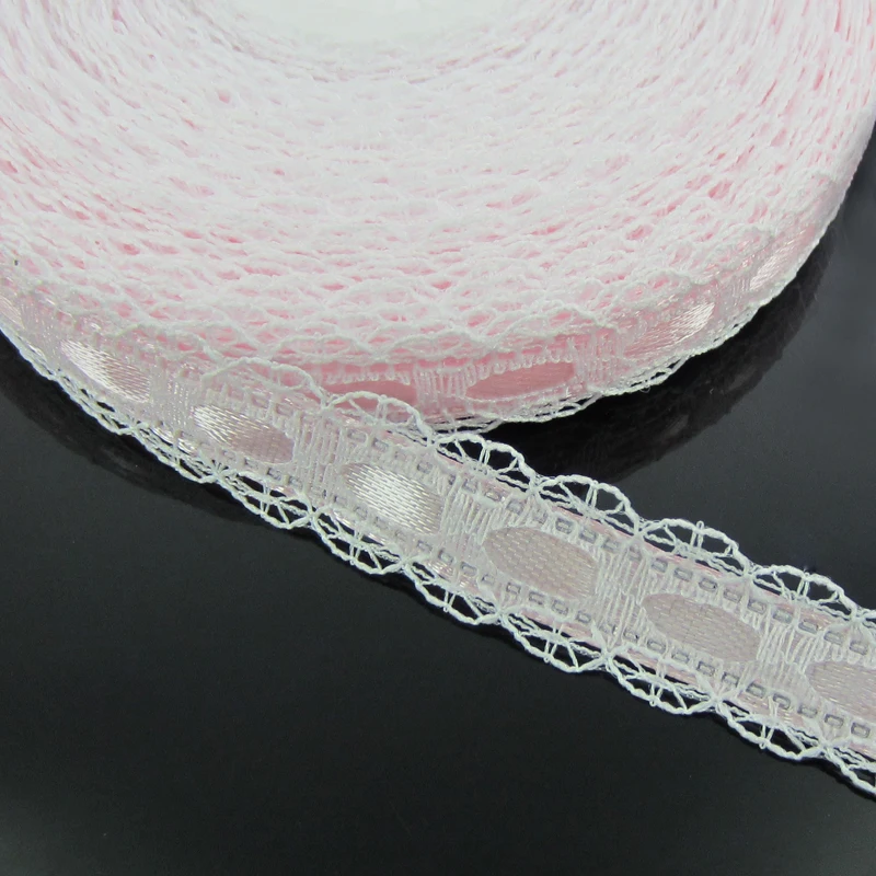 1 Roll 20Yards 1/2" White Lace Pink Satin Ribbons For Packing Craft Party Wedding Scrapbooking 1.2cm Ribbon Bow
1 Roll 20Yards 1/2" White Lace Pink Satin Ribbons For Packing Craft Party Wedding Scrapbooking 1.2cm Ribbon Bow