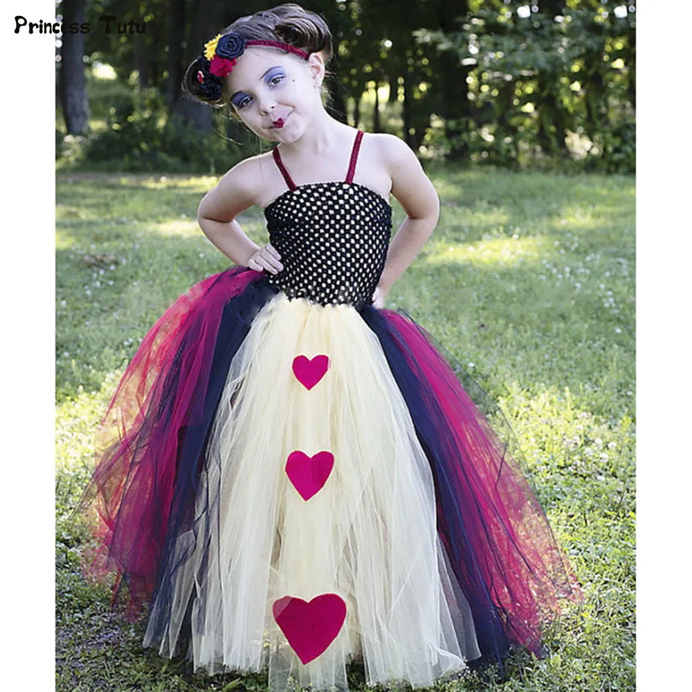 High Quality Cosplay Queen of Hearts Tutu Dress Girl Kids Tulle Princess Dress Baby Girl Birthday Party Halloween Dress Costume
High Quality Cosplay Queen of Hearts Tutu Dress Girl Kids Tulle Princess Dress Baby Girl Birthday Party Halloween Dress Costume