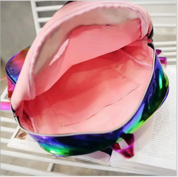 Heart Shape And Five-pointed Star Laser Backpack Women Girls Bag PU Leather Holographic Backpack School Bags for Teenage Girls.
Heart Shape And Five-pointed Star Laser Backpack Women Girls Bag PU Leather Holographic Backpack School Bags for Teenage Girls.
