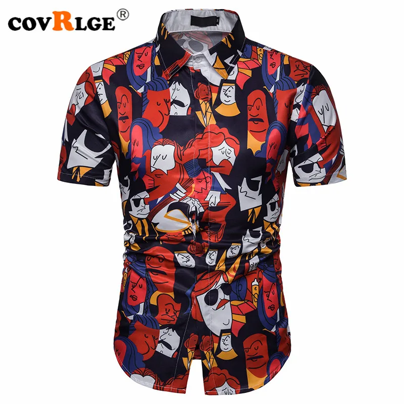 Covrlge Men's Summer Polyester 3D Character Shirts Turn-down Collar Short-sleeved Single Breasted Shirts Beach Shirts MCS073
Covrlge Men's Summer Polyester 3D Character Shirts Turn-down Collar Short-sleeved Single Breasted Shirts Beach Shirts MCS073