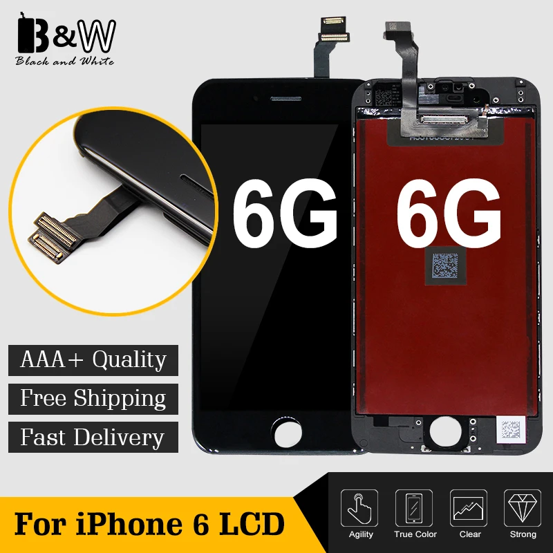 50PCS/LOT Superior Quality No Dead Spot Multi-Touch For iPhone 6 LCD Screen and Digitizer Assembly Great Packaging Free DHL Ship
50PCS/LOT Superior Quality No Dead Spot Multi-Touch For iPhone 6 LCD Screen and Digitizer Assembly Great Packaging Free DHL Ship