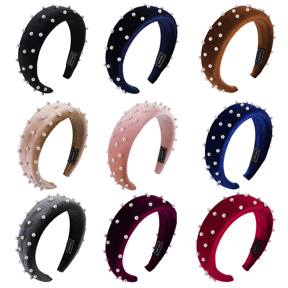 New fashion Sponge Thick Velvet Headbands for Women Hair Accessories Band Autumn Wide Simulation Pearls Headwear Hairbands
New fashion Sponge Thick Velvet Headbands for Women Hair Accessories Band Autumn Wide Simulation Pearls Headwear Hairbands