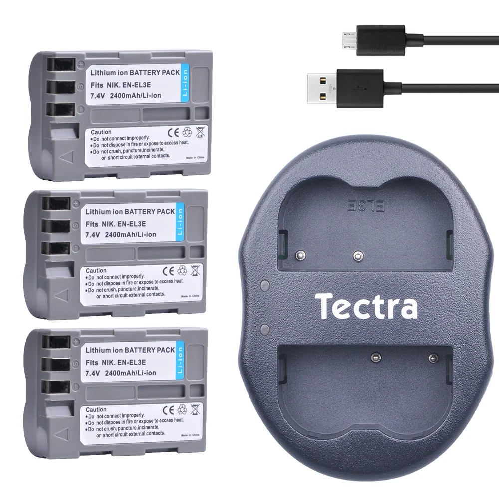 3Pcs Replacement EN-EL3e ENEL3e Camera Battery+USB Dual Charger for Nikon D50 D70 D70s D80 D90 D100 D200 D300 D300S
3Pcs Replacement EN-EL3e ENEL3e Camera Battery+USB Dual Charger for Nikon D50 D70 D70s D80 D90 D100 D200 D300 D300S