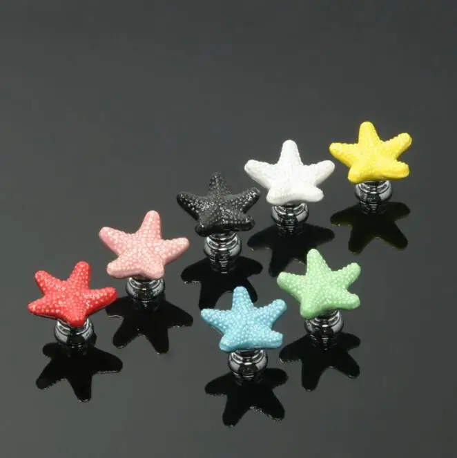 Ceramic Colorful Dresser Knobs Starfish Drawer Cabinet Knobs Kitchen Cupboard Knobs Decorative Handle YH1594
Ceramic Colorful Dresser Knobs Starfish Drawer Cabinet Knobs Kitchen Cupboard Knobs Decorative Handle YH1594