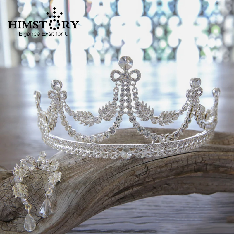 HIMSTORY Large European Vintage Bridal Tiaras Crown Clear Rhinestone Crystal Wedding Hair Accessories
HIMSTORY Large European Vintage Bridal Tiaras Crown Clear Rhinestone Crystal Wedding Hair Accessories