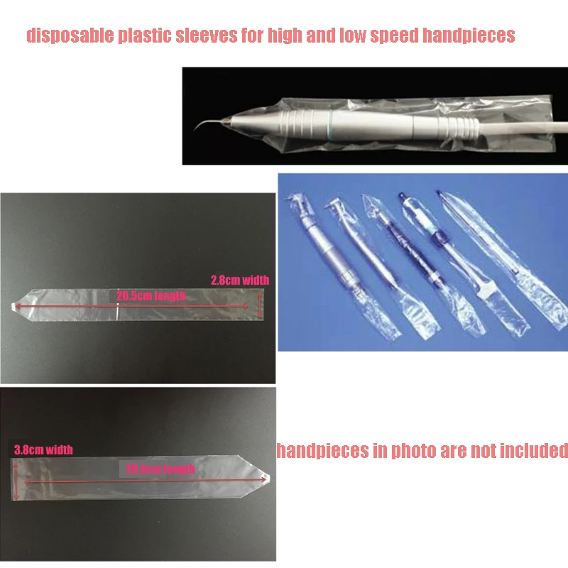 500pcs Disposable plastic clear sleeves handpiece and pen sleeves for high and low speed hand pieces use
500pcs Disposable plastic clear sleeves handpiece and pen sleeves for high and low speed hand pieces use