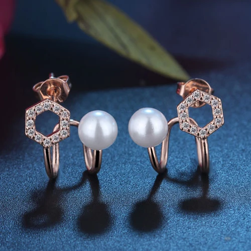 Exquisite 925 Sterling Silver Stud Earring Shiny Cz Crystal AAA Crystal With Freshwater Pearl Ear Accessories Jewelry
Exquisite 925 Sterling Silver Stud Earring Shiny Cz Crystal AAA Crystal With Freshwater Pearl Ear Accessories Jewelry