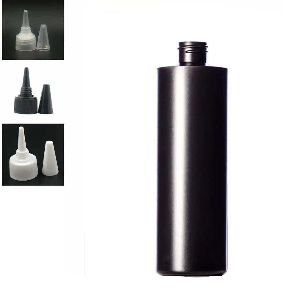 500ml empty plastic Squeeze soft bottle , balck HDPE cylinder round with Twist Top Caps, pointed mouth top cap
500ml empty plastic Squeeze soft bottle , balck HDPE cylinder round with Twist Top Caps, pointed mouth top cap