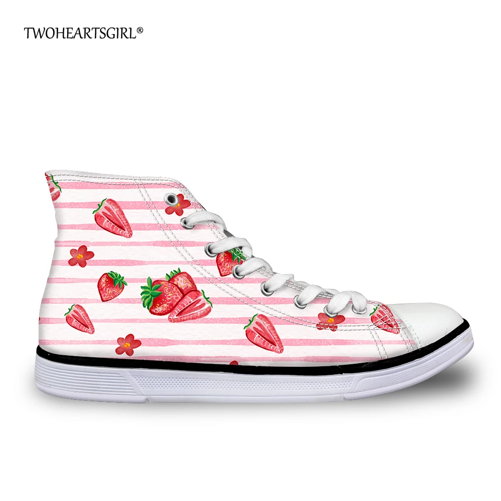 Twoheartsgirl Strawberry High Top Canvas Shoes Durable Comfort Flat Walking Shoes Lace-up Casual Women's Vulcanize Shoes
Twoheartsgirl Strawberry High Top Canvas Shoes Durable Comfort Flat Walking Shoes Lace-up Casual Women's Vulcanize Shoes