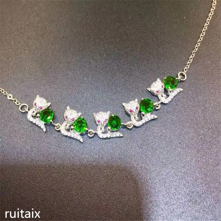KJJEAXCMY fine jewelry 925 Pure silver inlay natural shining stone lady style bracelet animal fox cat
KJJEAXCMY fine jewelry 925 Pure silver inlay natural shining stone lady style bracelet animal fox cat