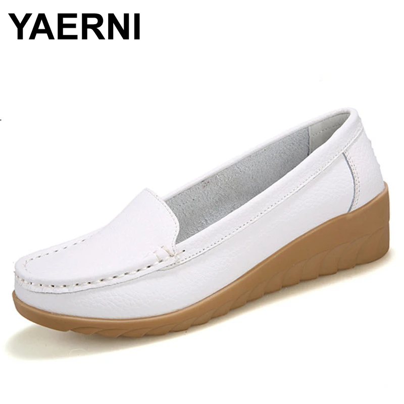 Туфли YAERNI женские из натуральной кожи, мягкие лоферы, без застежки, плоская подошва, повседневная обувь для вождения, весна-осень
Туфли YAERNI женские из натуральной кожи, мягкие лоферы, без застежки, плоская подошва, повседневная обувь для вождения, весна-осень