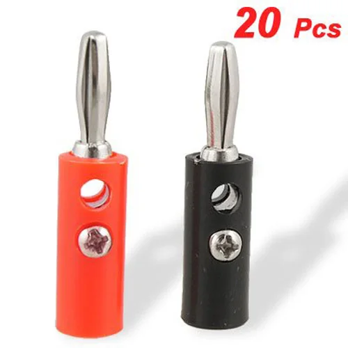 IMC Wholesale 5 X New 20Pcs Practical Plastic Silver Plated Connector Audio Banana Speaker Plug
IMC Wholesale 5 X New 20Pcs Practical Plastic Silver Plated Connector Audio Banana Speaker Plug