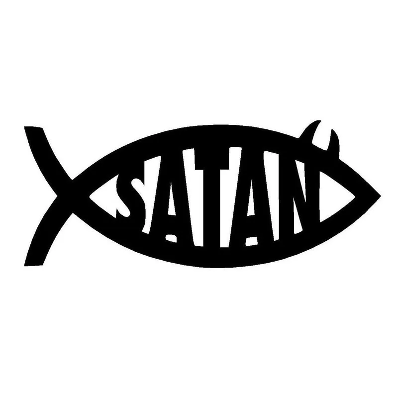 15*6.5CM SATAN FISH Car Sticker Decal Fun Motorcycle Decals Car Styling Black/Silver C1-0217
15*6.5CM SATAN FISH Car Sticker Decal Fun Motorcycle Decals Car Styling Black/Silver C1-0217
