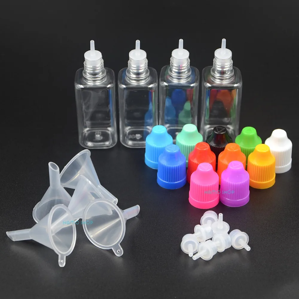 1Set 30ml Mix 11 Colors PET Plastic Square Eye Liquid Long Thin Dropper Bottle Childproof Cap + Plastic Small Funnel
1Set 30ml Mix 11 Colors PET Plastic Square Eye Liquid Long Thin Dropper Bottle Childproof Cap + Plastic Small Funnel