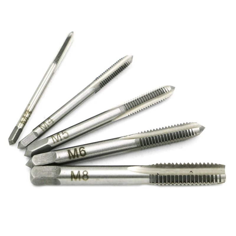 5 шт. набор метчиков M3 M4 M5 M6 M8|m3 m4 m5|screw thread metric plugtaps set |