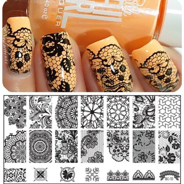 12x6cm 1PCS Stainless Steel Beauty Lace Image Nail Art DIY Image Printer Manicure Stencils Nail Stamping Plates Templates DIY
12x6cm 1PCS Stainless Steel Beauty Lace Image Nail Art DIY Image Printer Manicure Stencils Nail Stamping Plates Templates DIY