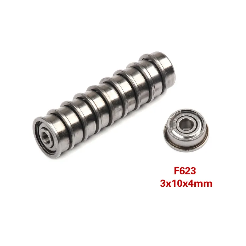 10Pcs 3x10x4 mm Bearing F623ZZ Double Shielded Miniature High-carbon Steel Single Row Ball Bearing
10Pcs 3x10x4 mm Bearing F623ZZ Double Shielded Miniature High-carbon Steel Single Row Ball Bearing