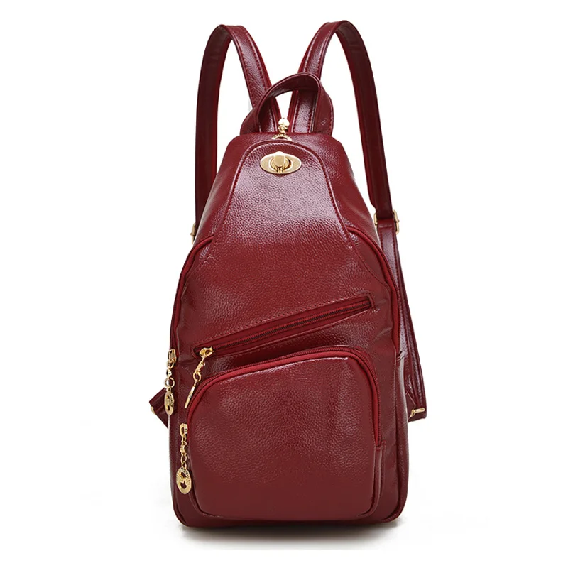High Quality Women Genuine Leather Backpack Multi-function Chest Pack for Ladies Teenager Girls backpacks small Mochila Feminina
High Quality Women Genuine Leather Backpack Multi-function Chest Pack for Ladies Teenager Girls backpacks small Mochila Feminina