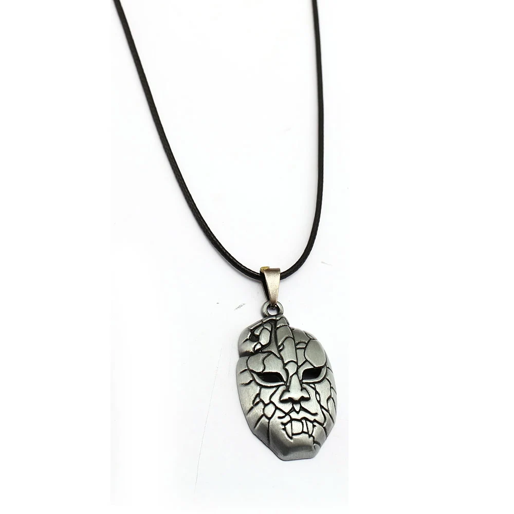 JOJOS BIZARRE ADVENTURE Necklace DIO Mask Pendant Titanium Metal Rope Chain Choker Necklaces Women Men Charm Gifts Jewelry
JOJOS BIZARRE ADVENTURE Necklace DIO Mask Pendant Titanium Metal Rope Chain Choker Necklaces Women Men Charm Gifts Jewelry