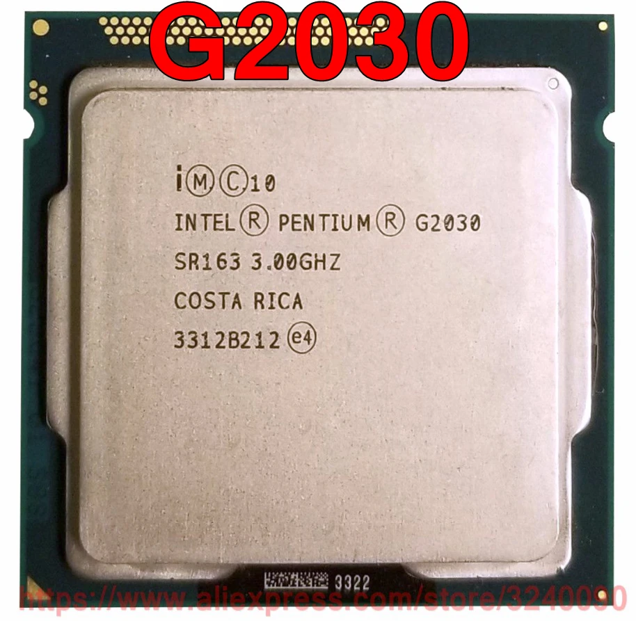Оригинальный процессор Intel PENTIUM G2030 SR163 3 00 ГГц м двухъядерный разъем 1155 бесплатная