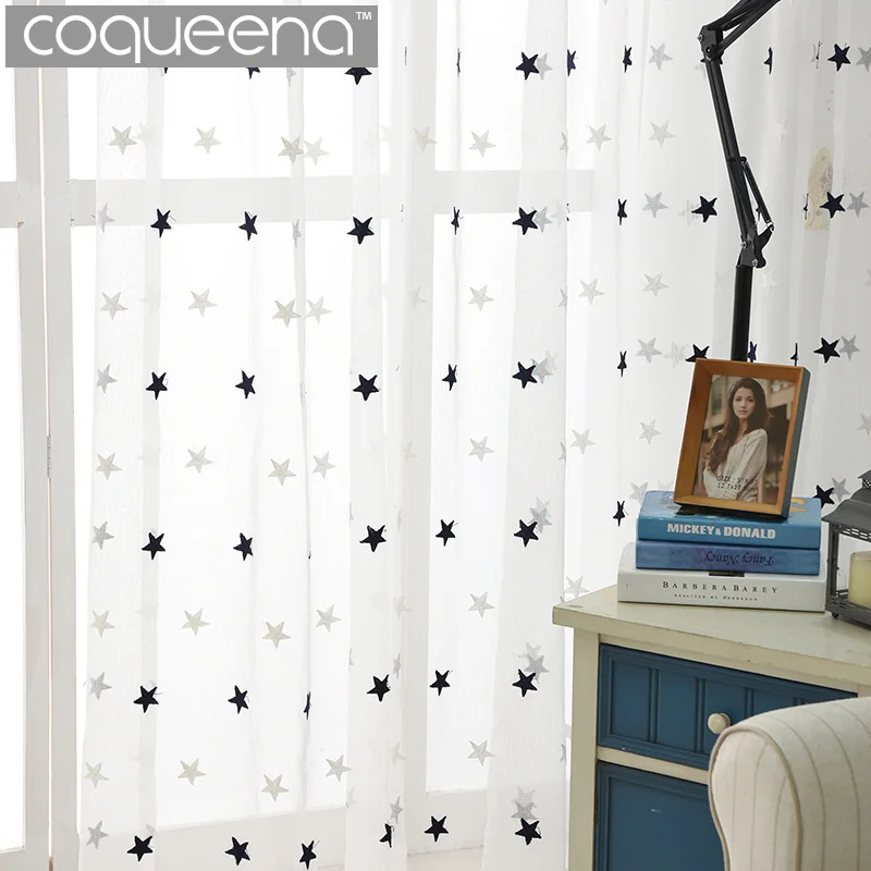 Modern Star Embroidered White Sheer Curtains for Living Room Bedroom Kitchen Tulle Curtains Kids Baby Room Door Window Curtains
Modern Star Embroidered White Sheer Curtains for Living Room Bedroom Kitchen Tulle Curtains Kids Baby Room Door Window Curtains