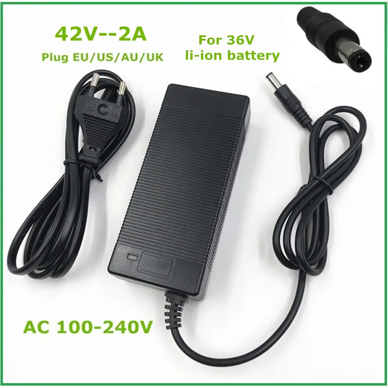 36V Li-ion Battery Charger Output 42V 2A Charger Input 100-240 VAC Lithium Li-ion Li-poly Charger For 10Series 36V Electric Bike
36V Li-ion Battery Charger Output 42V 2A Charger Input 100-240 VAC Lithium Li-ion Li-poly Charger For 10Series 36V Electric Bike