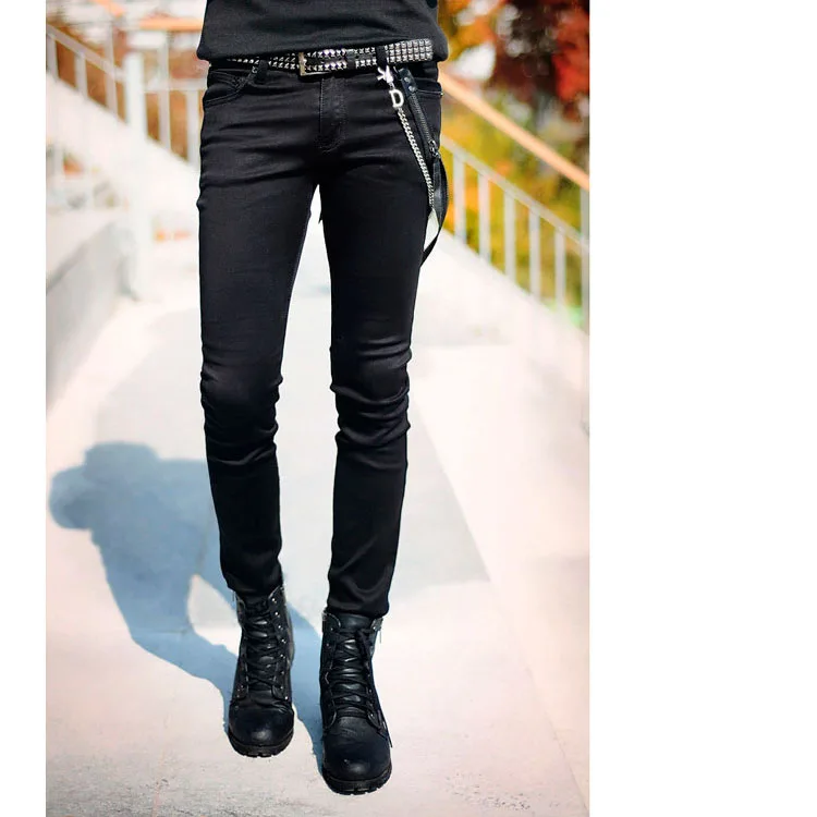 Лидер продаж мужские облегающие джинсы Idopy в стиле панк крутые готические супер