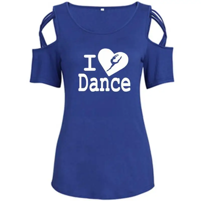 New T-Shirt For Women Bandage Off Shoulder I Love Dance Letters Print T-Shirt Harajuku Women Summer Tops Femme Cute Graphic
New T-Shirt For Women Bandage Off Shoulder I Love Dance Letters Print T-Shirt Harajuku Women Summer Tops Femme Cute Graphic
