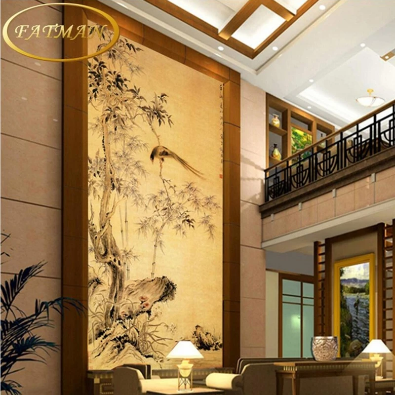 Custom 3D photo wallpaper classical Chinese paintings bamboo magpie ancient corridor lobby studio wallpaper papel de parede
Custom 3D photo wallpaper classical Chinese paintings bamboo magpie ancient corridor lobby studio wallpaper papel de parede
