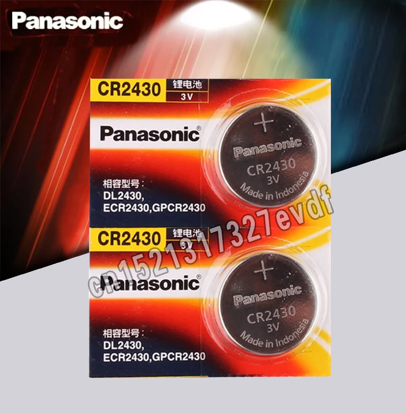 Батарейки Panasonic CR2430 кнопочные 100% подлинные 2 шт./Лот 3 в литиевая батарейка
