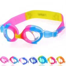 Cartoon Fish Silicone Swim Goggles Kids Children Swimming Pool Diving Swiming Water Sports Glasses Colorful Waterproof Anti Fog