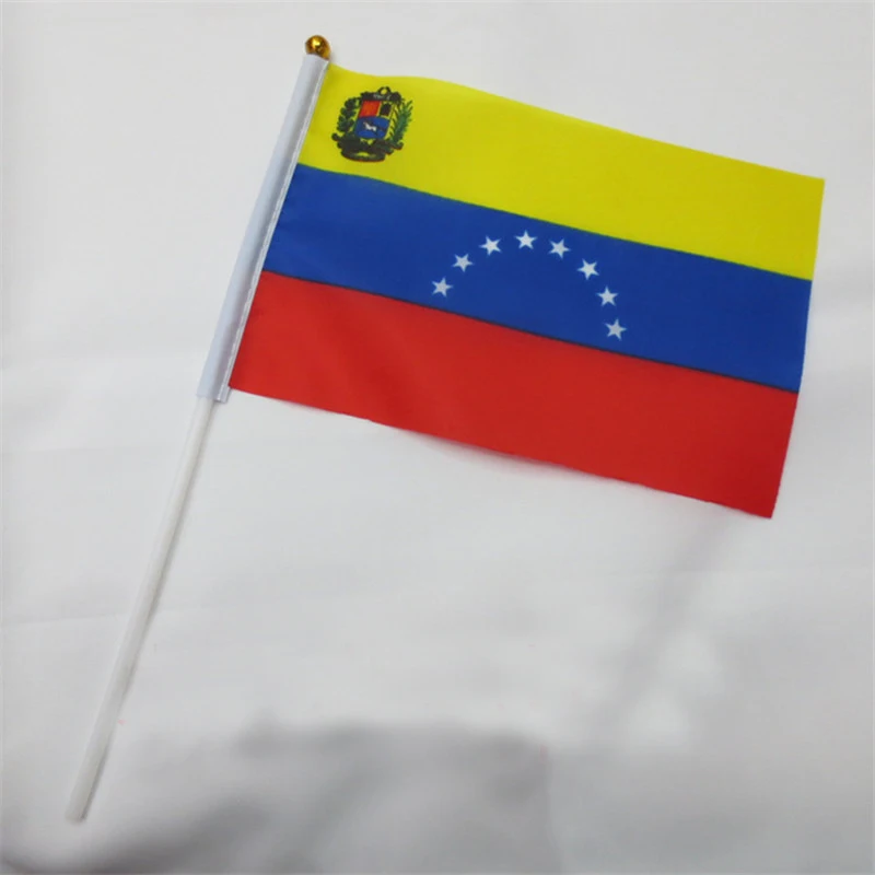 Venezuela Hand Flag National Hand Flag 14*21cm Polyester Small Size Flying Banner Custom Hand flag
Venezuela Hand Flag National Hand Flag 14*21cm Polyester Small Size Flying Banner Custom Hand flag