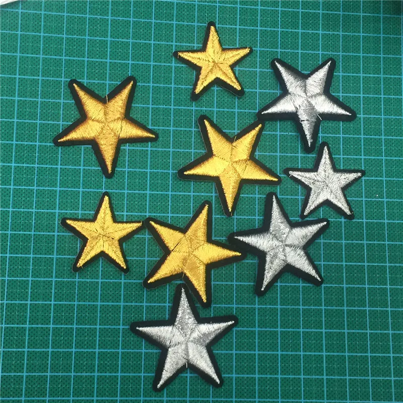 48pcs Gold and silver Star Embroidered Badges Patches For Clothing Sticker Clothing Sticker
48pcs Gold and silver Star Embroidered Badges Patches For Clothing Sticker Clothing Sticker