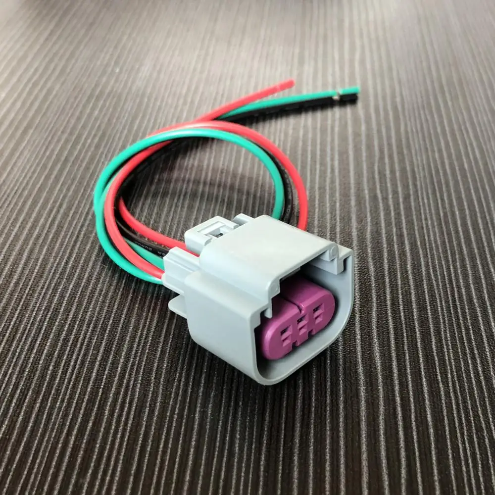 Gray plug 3pins line car waterproof auto connector(purple red clip), with line car plug, length of about 30cm
Gray plug 3pins line car waterproof auto connector(purple red clip), with line car plug, length of about 30cm