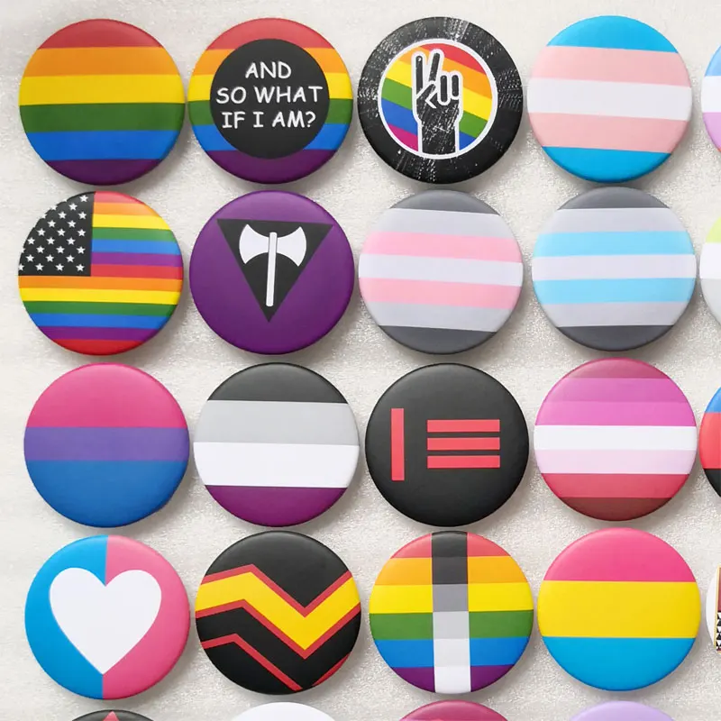 ЛГБТ булавки трансгендер Радуга гей интерсекс асексуал гордость лацкан любовь