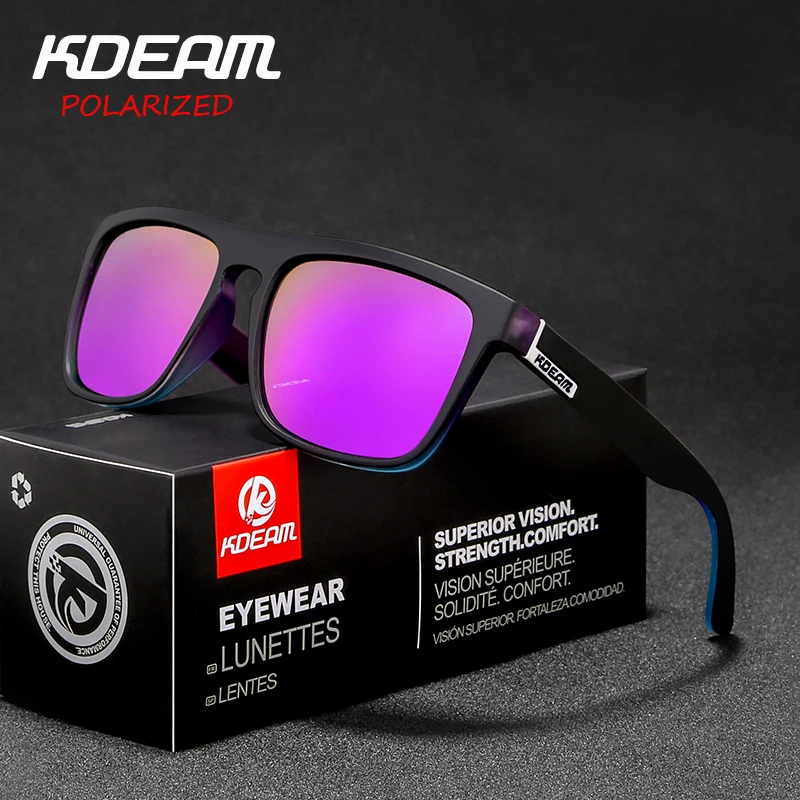 New arrived KDEAM Mirror Polarized Sunglasses Men Square Sport Sun Glasses Women UV gafas de sol Metal hinge UV400 KD156
New arrived KDEAM Mirror Polarized Sunglasses Men Square Sport Sun Glasses Women UV gafas de sol Metal hinge UV400 KD156