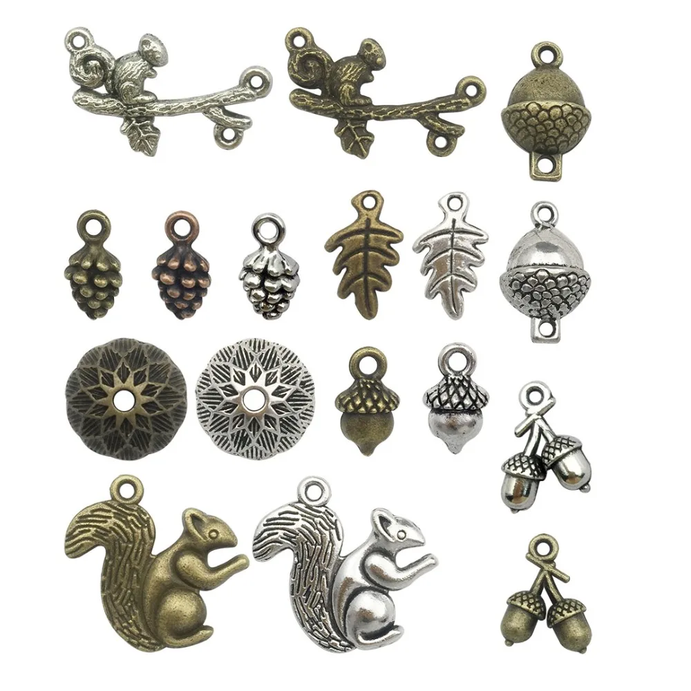 Squirrel Acorn Charms 65pcs Craft Supplies Mixed Pendants Beads Charms for Crafting, Jewelry Accessory For DIY Necklace Bracelet
Squirrel Acorn Charms 65pcs Craft Supplies Mixed Pendants Beads Charms for Crafting, Jewelry Accessory For DIY Necklace Bracelet