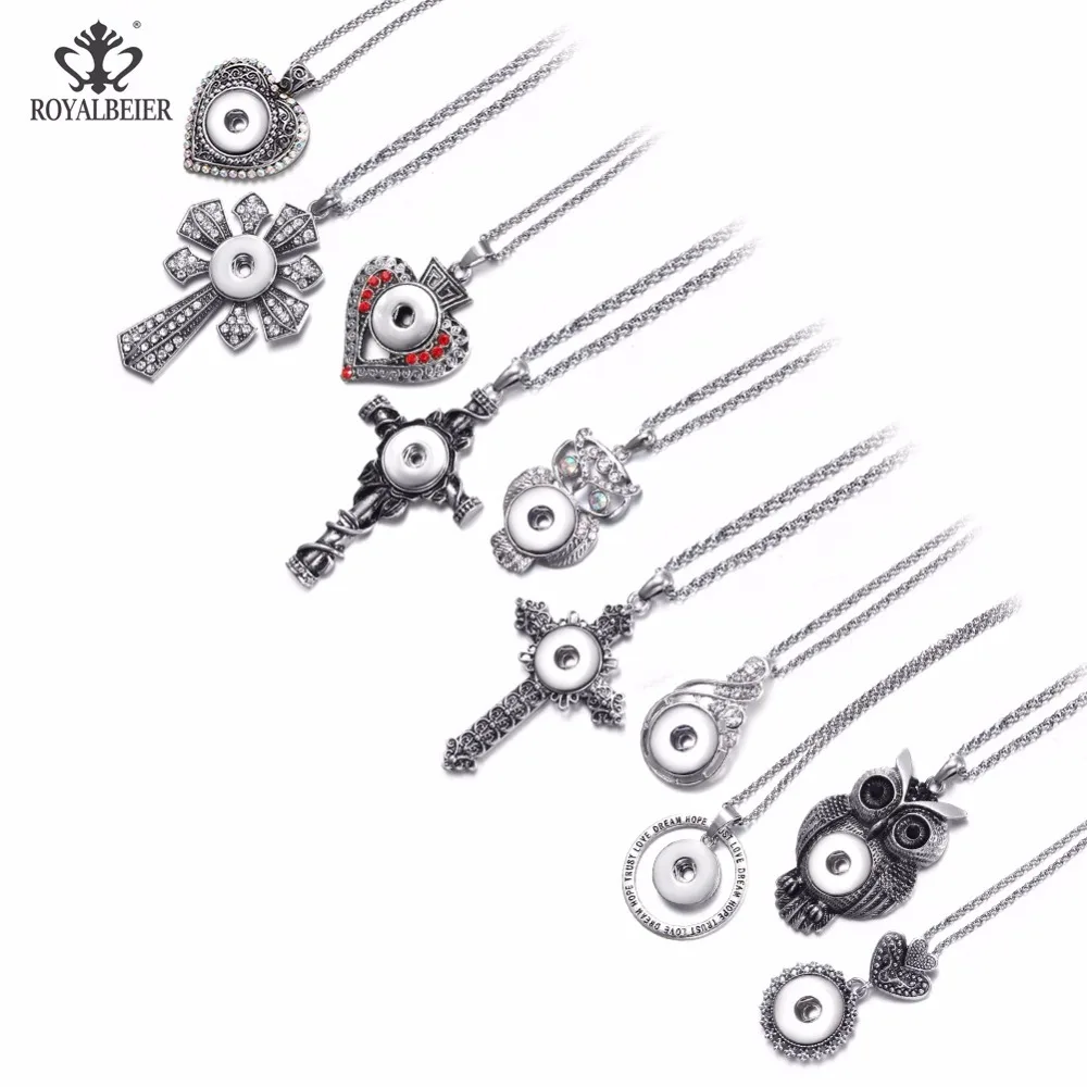 RoyalBeier Hot Sale High Quality Vintage Metal Pendant Necklace Fit 18mm Snap Button Jewelry Necklace Interchangeable Jewelry
RoyalBeier Hot Sale High Quality Vintage Metal Pendant Necklace Fit 18mm Snap Button Jewelry Necklace Interchangeable Jewelry