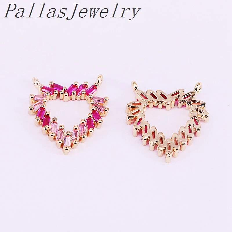 10Pcs Gold Color Top Quality Micro Pave Cubic Zirconia Heart NEW fashion Pendant Jewelry Necklace
10Pcs Gold Color Top Quality Micro Pave Cubic Zirconia Heart NEW fashion Pendant Jewelry Necklace