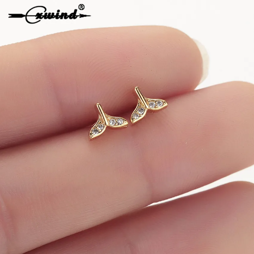 Cxwind New Crystal Whale & Dolphin Mermaid Tail Stud Earrings for Women Wedding Triangle Earrings Jewelry femme 2019 Earring
Cxwind New Crystal Whale & Dolphin Mermaid Tail Stud Earrings for Women Wedding Triangle Earrings Jewelry femme 2019 Earring