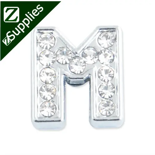 12.5*11.5*5 MM Clear Crystal Rhinestone Letter "M" Slider Charm Beads,Silver Plated,slider charms, bracelets Letter
12.5*11.5*5 MM Clear Crystal Rhinestone Letter "M" Slider Charm Beads,Silver Plated,slider charms, bracelets Letter