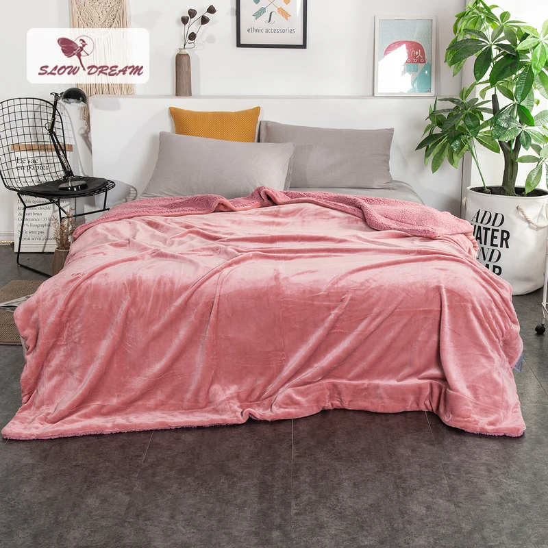 Slowdream Thick Sherpa Throw Blanket Summer Adult Soft Weighted Flannel Fleece Blanket Queen King Coral Fleece Blankets 1PCS
Slowdream Thick Sherpa Throw Blanket Summer Adult Soft Weighted Flannel Fleece Blanket Queen King Coral Fleece Blankets 1PCS