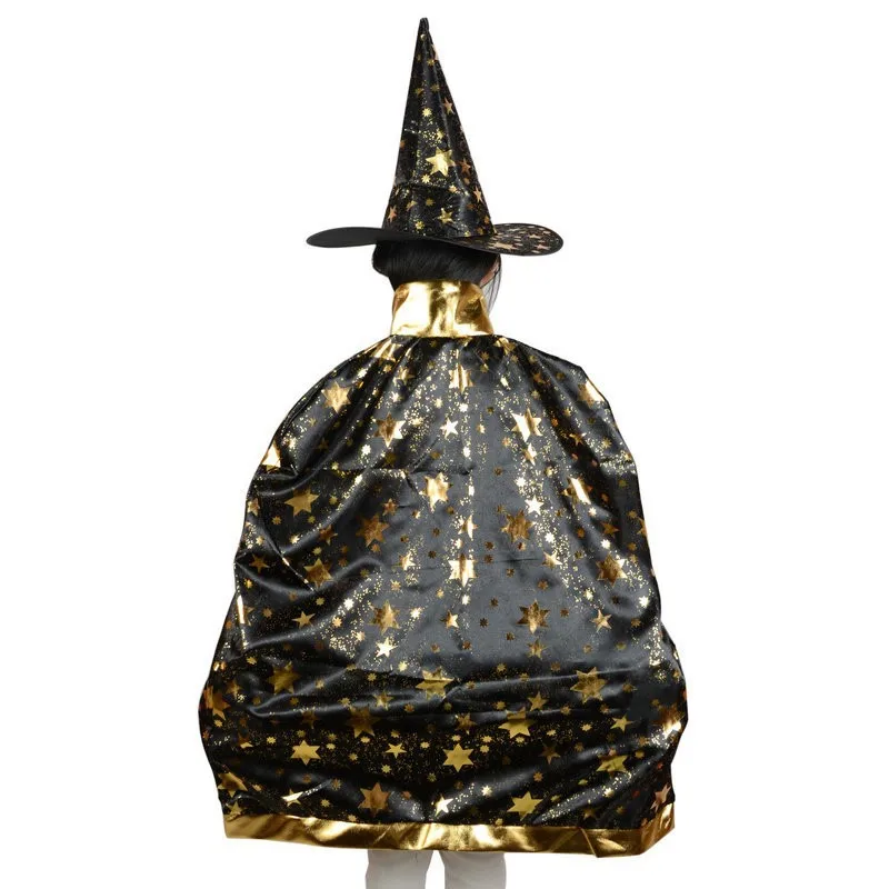Umorden Boy Girl Kids Children Halloween Costums Witch Wizard Cloak Gown Robe and Hat Cap Stars Fancy Cosplay for Boys Girls
Umorden Boy Girl Kids Children Halloween Costums Witch Wizard Cloak Gown Robe and Hat Cap Stars Fancy Cosplay for Boys Girls