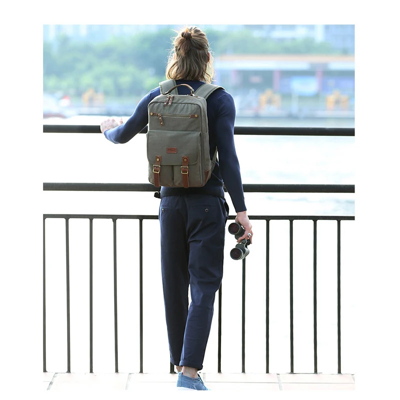 Laptop Backpack Men Women, College School Computer Bag Cotton Durable Fits Upto 15.6 Inch Notebook Vintage Bookbag
Laptop Backpack Men Women, College School Computer Bag Cotton Durable Fits Upto 15.6 Inch Notebook Vintage Bookbag