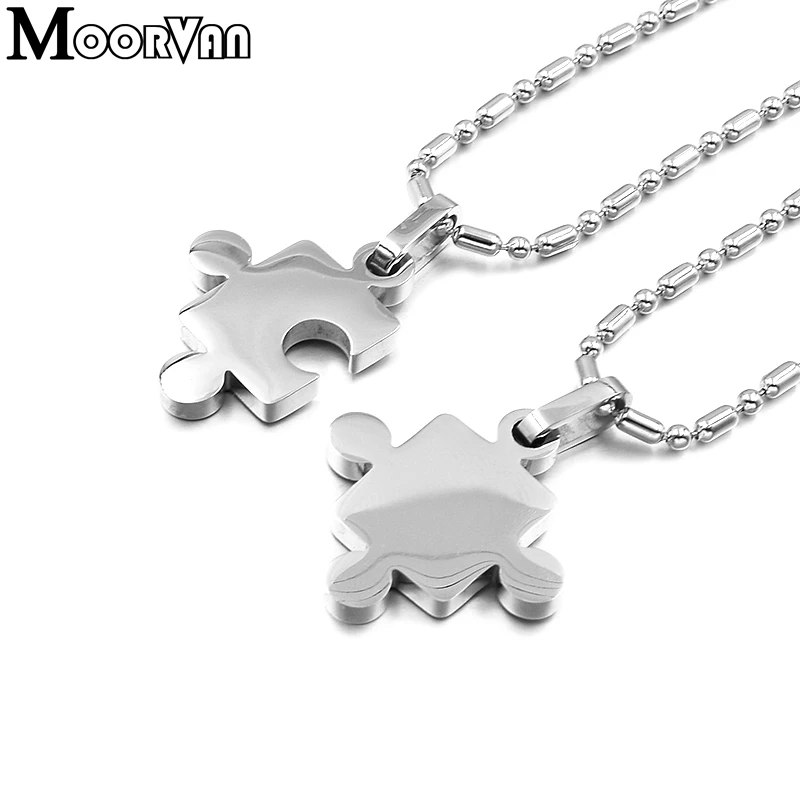 Moorvan Fashion Couple Jigsaw Necklaces Pendant Puzzle Jewelry Lovers Stainless Steel VP1400
Moorvan Fashion Couple Jigsaw Necklaces Pendant Puzzle Jewelry Lovers Stainless Steel VP1400