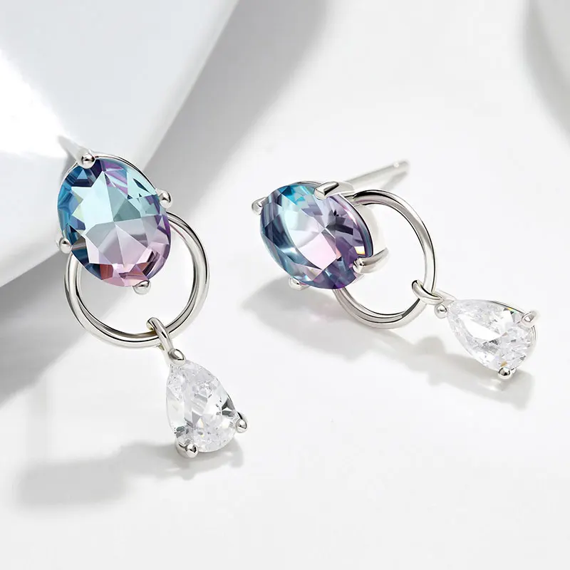 925 Sterling Silver Crystal Drop Earrings for Women Fine jewelry Christmas earrings Gift Wedding Jewelry
925 Sterling Silver Crystal Drop Earrings for Women Fine jewelry Christmas earrings Gift Wedding Jewelry